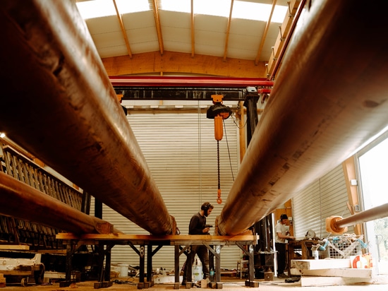 Artesanía tradicional: Woodspars restaura el aparejo de la barca de tres palos "Le Français"
