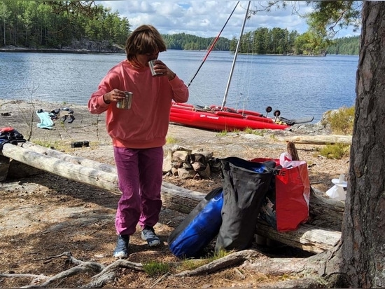 Aventura de varios días en el lago STORA LE de Suecia