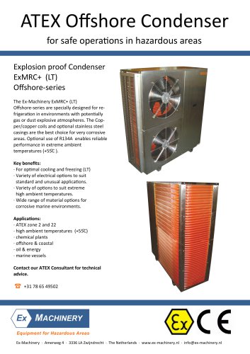 ATEX Offshore Condenser for safe operations in hazardous areas