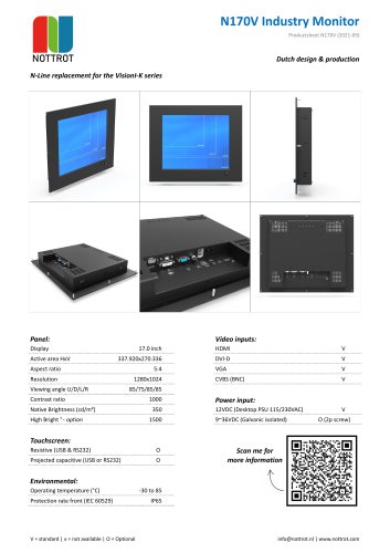 N170V Industry Monitor