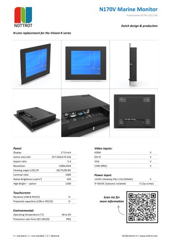 N170V Marine Monitor