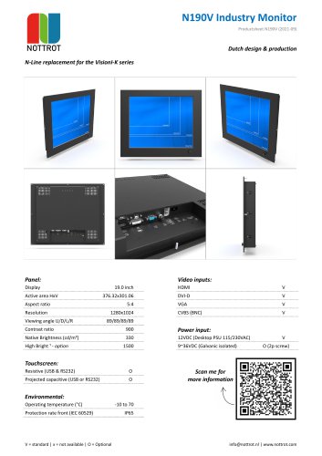 N190V Industry Monitor