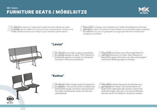 BENCHES/BÄNKE