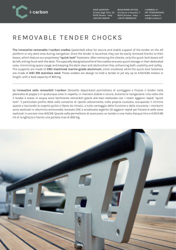 REMOVABLE TENDER CHOCKS