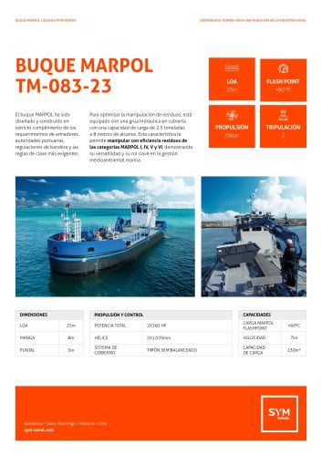 BUQUE MARPOL DE APOYO PORTUARIO