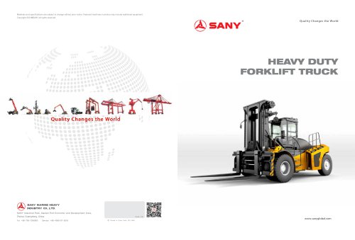 SANY Forklift truck SCP250C1A