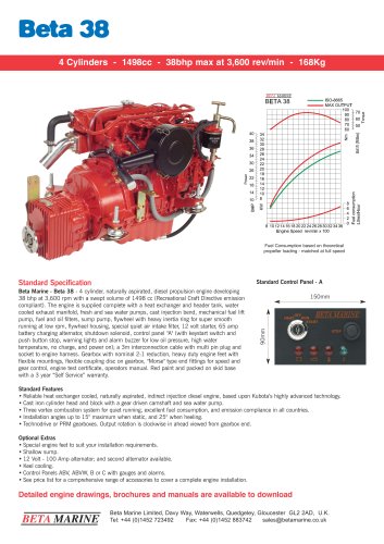 BETA 38 Data Sheet