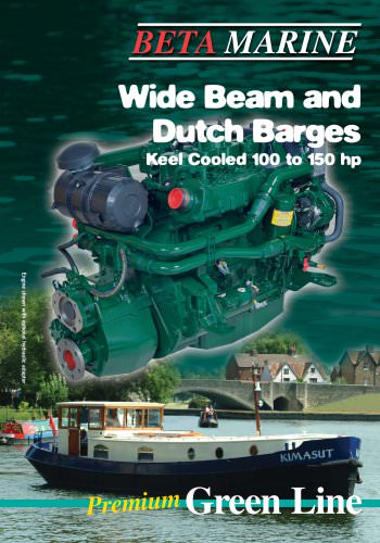 Wide Beam and Dutch Barges Keel Cooled 100 to 150 hp