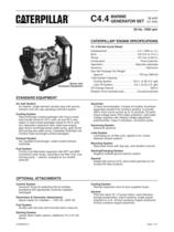 Cat C4-4 Heat Exchanger - Keel Cooled Spec Sheets