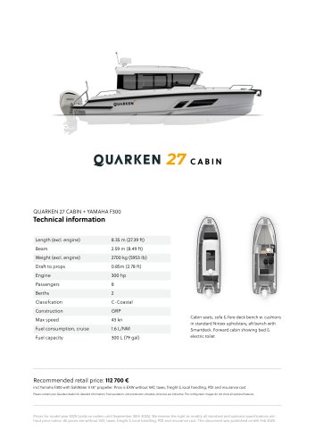 QUARKEN 27 CABIN