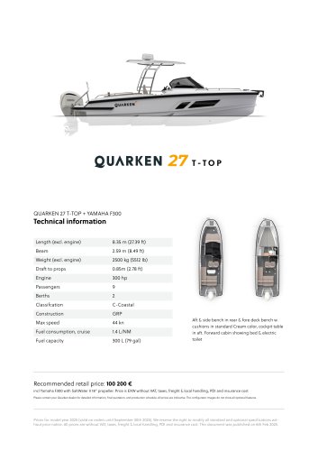 QUARKEN 27 T-TOP