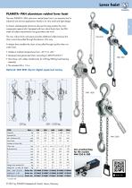 Datasheet Lever hoist PAH