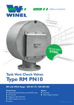 Tank Vent Check Valves Type RM PN10