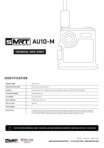 sMRT AU10-M Technical Data Sheet