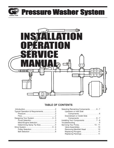 INSTALLATION OPERATION SERVICE MANUAL