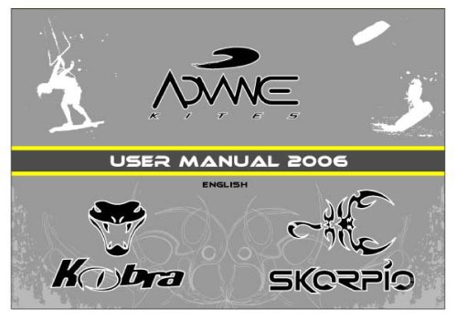 User manual 2006 Kobra - Skorpio