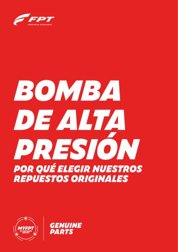 BOMBA DE ALTA PRESIÓN