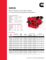 QSK38 Commercial Marine Spec Sheet