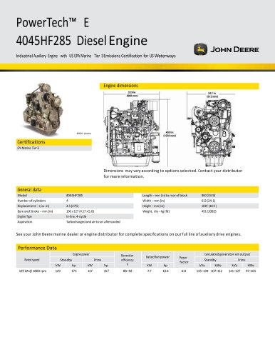 4045HF285 Diesel Engine
