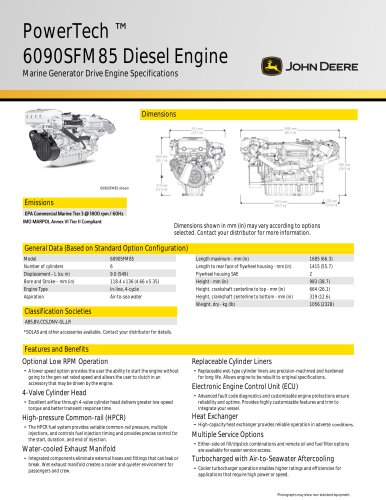 6090SFM85 Diesel Engine