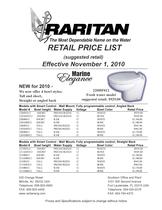 2011 RARITAN Price List