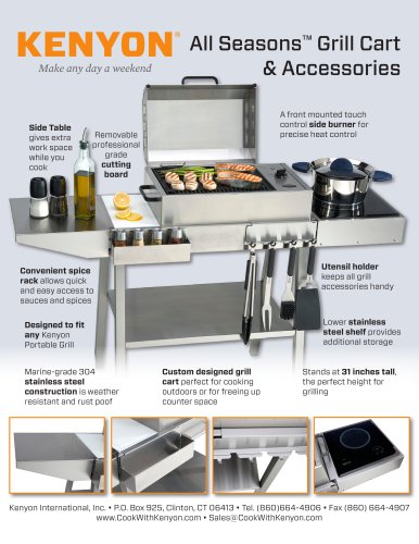 All Seaons™ Grill Cart & Accessories