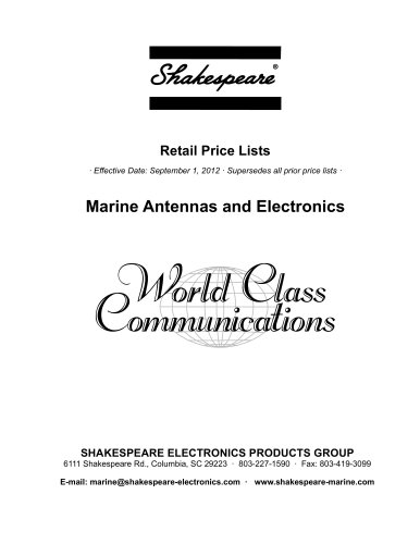 Retail Price Lists