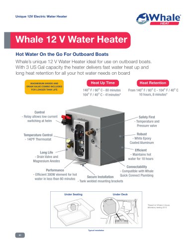 12 V Water Heater Datasheet