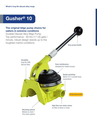 Gusher 10 Manual Bilge Pump