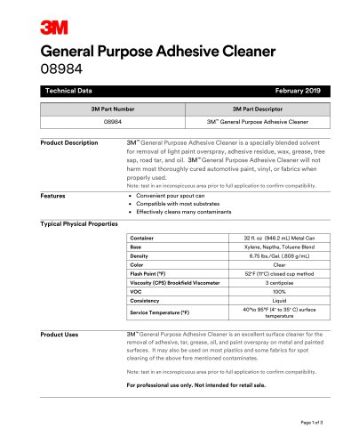 General Purpose Adhesive Cleaner 