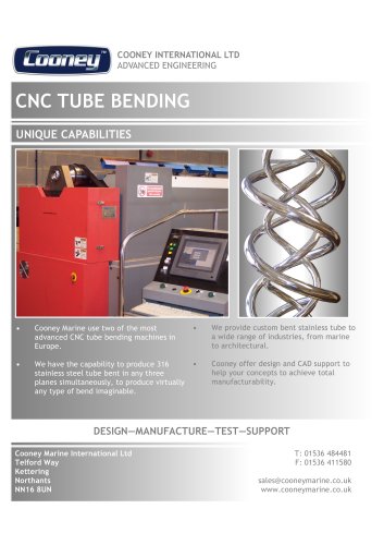 CNC TUBE BENDING