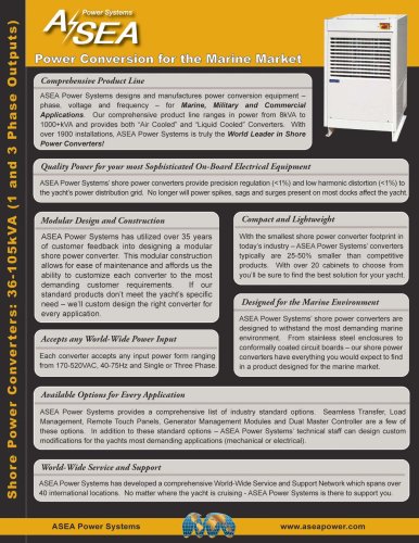 Shore Power Converter: 36kVA - Model AC36-1