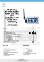 WSM W410/BAT - WIRELESS ANEMOMETER WITH ALARMS