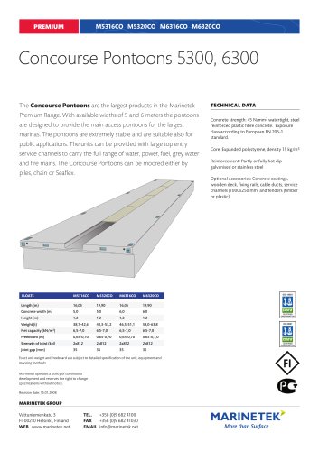 Concourse Pontoons 5300, 6300