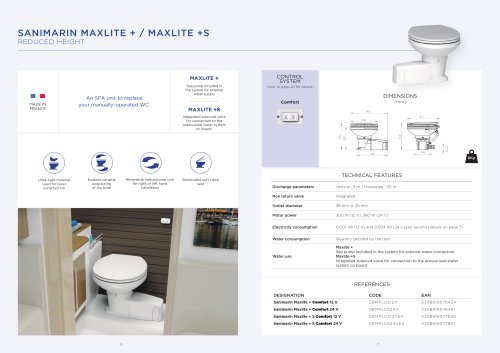 SANIMARIN MAXLITE + / MAXLITE +S