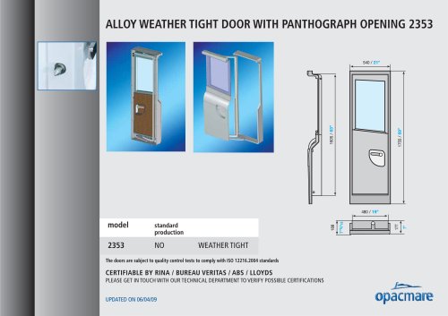 manual door model 2353