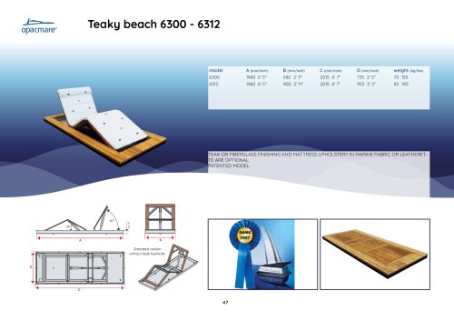 Teaky beach 6300 - 6312