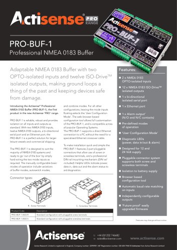 PRO-BUF-1 Datasheet