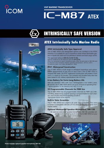 ATEX marine handheld IC-M87ATEX