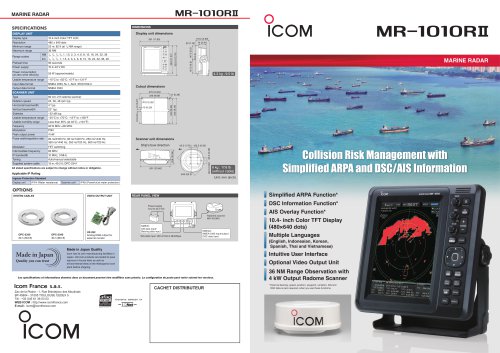 MR-1010RII Marine radar