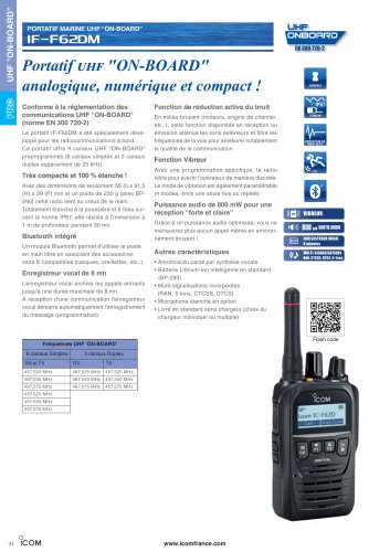 UHF on-board IC-F62DM