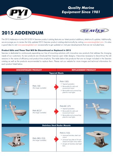 Seaview 2015 Addendum