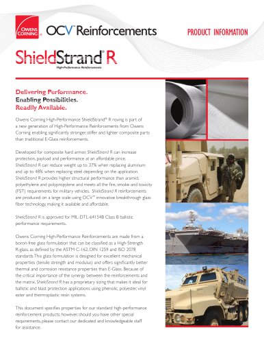 ShieldStrand® R Reinforcements