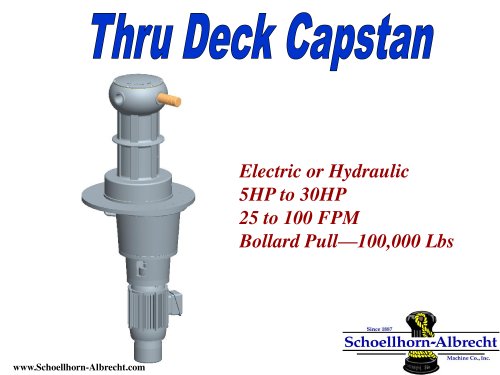 22300 Thru-the-Deck Capstan