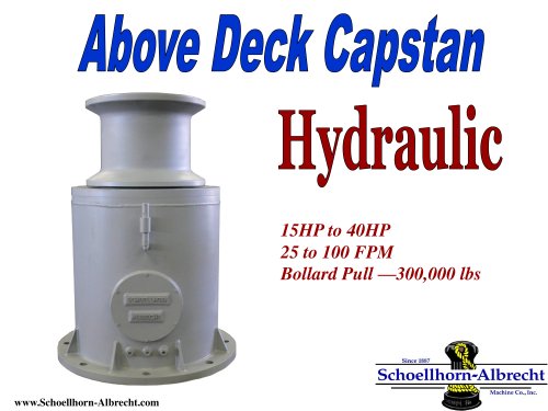 Hydraulic Style Above-the-Deck Capstan