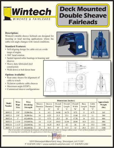 Swivel Head Fairlead