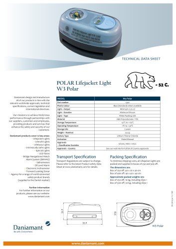 POLAR Lifejacket Light  W3 Polar