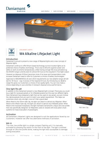 W4 Alkaline Lifejacket Light