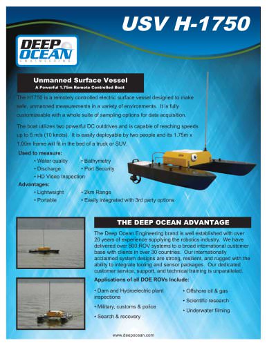 USV Survey Boat H-1750 Brochure