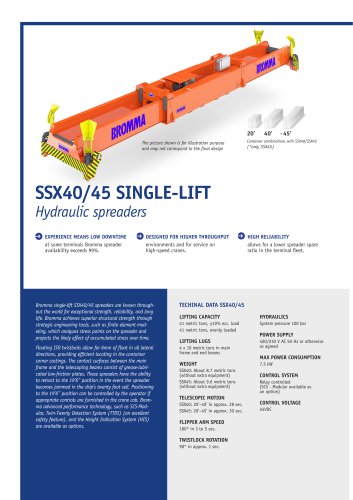 SSX40/45 SINGLE-LIFT